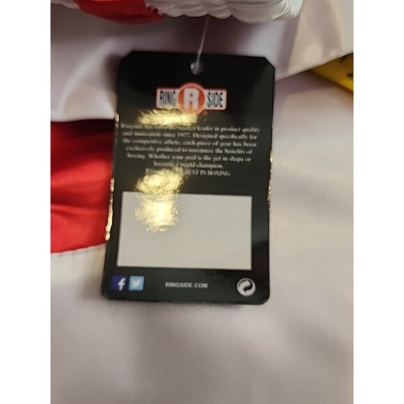 Ringside Youth L YL Satin Boxing Shorts  Red White Sport Training Athletic - Picture 5 of 8